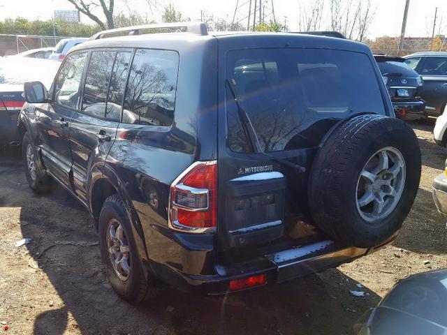 JA4MW51R41J017447 - 2001 MITSUBISHI MONTERO LI BLACK photo 3