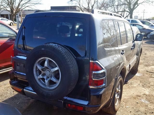 JA4MW51R41J017447 - 2001 MITSUBISHI MONTERO LI BLACK photo 4