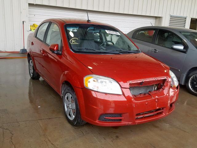 KL1TD5DE1AB119578 - 2010 CHEVROLET AVEO LS BURGUNDY photo 1