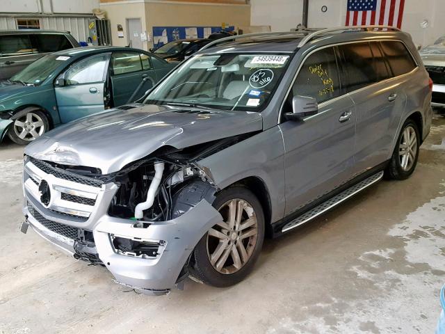 4JGDF7CE8EA303332 - 2014 MERCEDES-BENZ GL 450 4MA SILVER photo 2