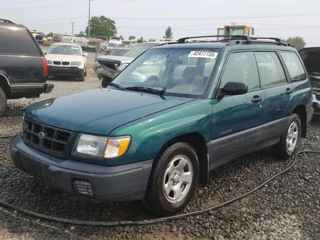 JF1SF6359YH701737 - 2000 SUBARU FORESTER L GREEN photo 2