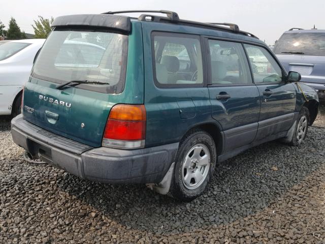 JF1SF6359YH701737 - 2000 SUBARU FORESTER L GREEN photo 4