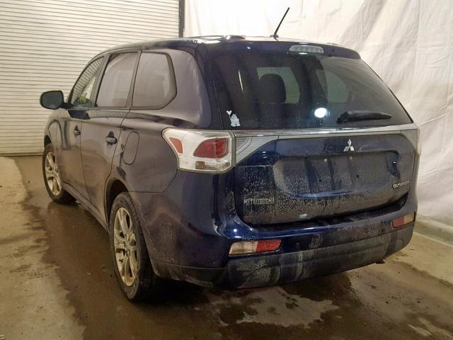 JA4AD3A39EZ016469 - 2014 MITSUBISHI OUTLANDER BLUE photo 3