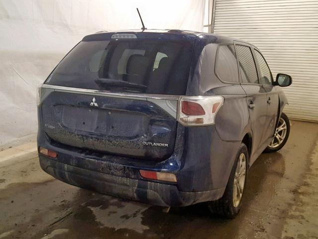 JA4AD3A39EZ016469 - 2014 MITSUBISHI OUTLANDER BLUE photo 4