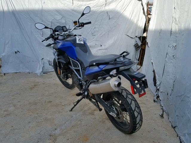 WB10B1203GZL07744 - 2016 BMW F800 GS BLUE photo 3