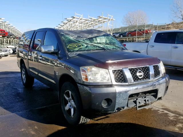 1N6AA07B44N502072 - 2004 NISSAN TITAN XE GRAY photo 1