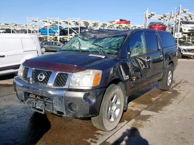 1N6AA07B44N502072 - 2004 NISSAN TITAN XE GRAY photo 2