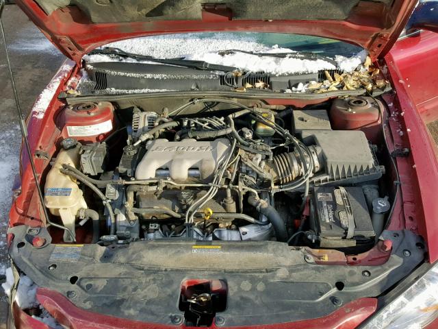 1G2NE52E95M110319 - 2005 PONTIAC GRAND AM S MAROON photo 7