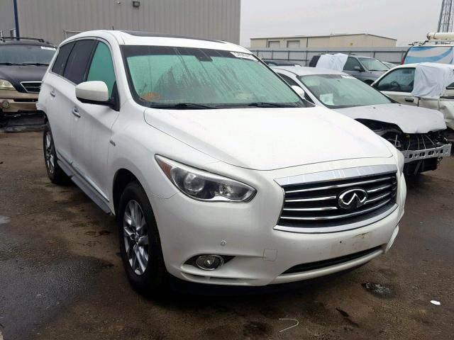 5N1CL0MN6EC516827 - 2014 INFINITI QX60 HYBRI WHITE photo 1