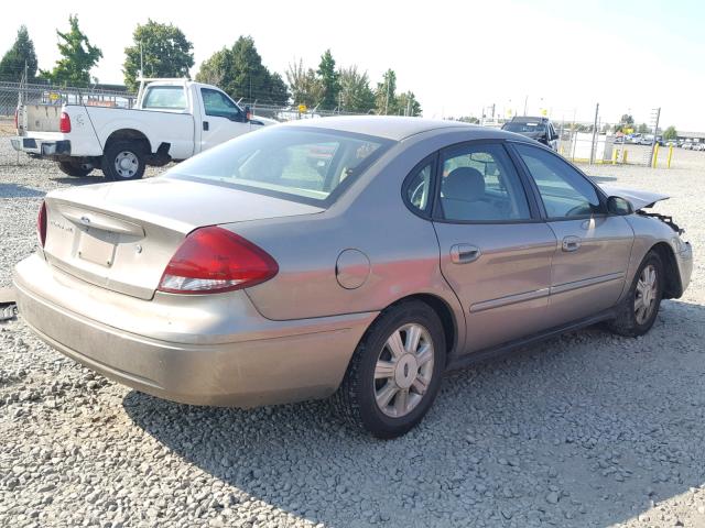 1FAFP56U86A214871 - 2006 FORD TAURUS SEL GOLD photo 4