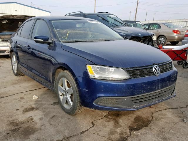 3VW3L7AJ9BM125080 - 2011 VOLKSWAGEN JETTA TDI BLUE photo 1