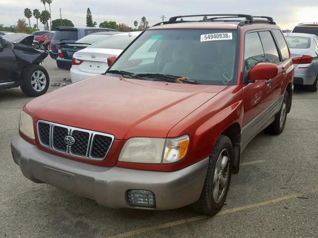 JF1SF655X2H710418 - 2002 SUBARU FORESTER S RED photo 2