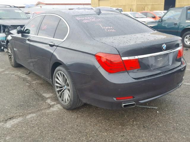 WBAKA8C53BCY37335 - 2011 BMW 750I BLACK photo 3