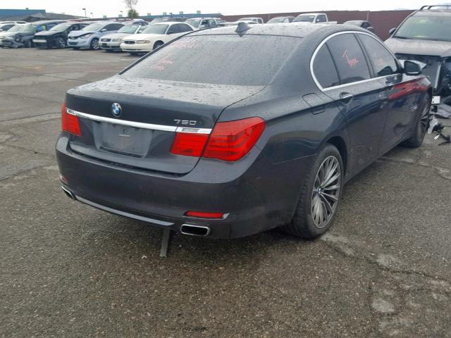 WBAKA8C53BCY37335 - 2011 BMW 750I BLACK photo 4