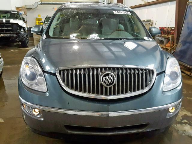 5GALVCED3AJ115863 - 2010 BUICK ENCLAVE CX GREEN photo 9