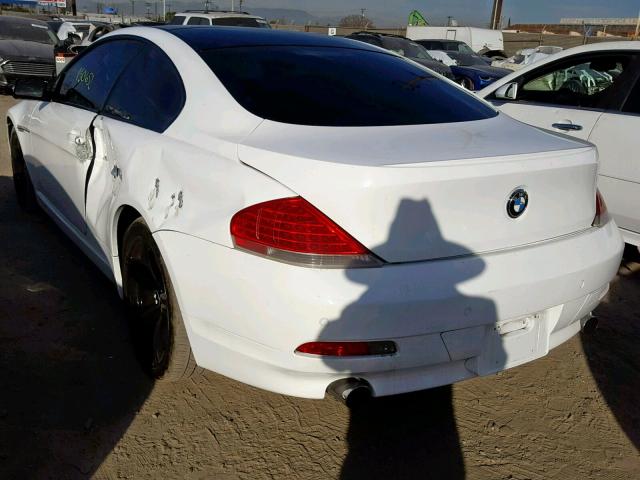 WBAEH73494B190233 - 2004 BMW 645 CI AUT WHITE photo 3