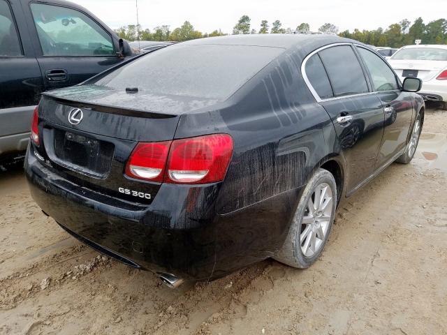 JTHCH96S660007142 - 2006 LEXUS GS 300 BLACK photo 4