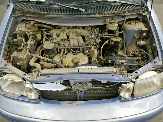 4N2DN11W0TD840253 - 1996 NISSAN QUEST XE BLUE photo 7