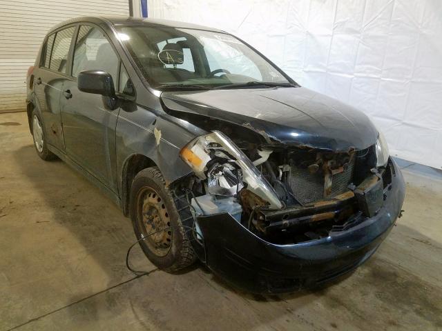 3N1BC13E17L386800 - 2007 NISSAN VERSA S BLACK photo 1