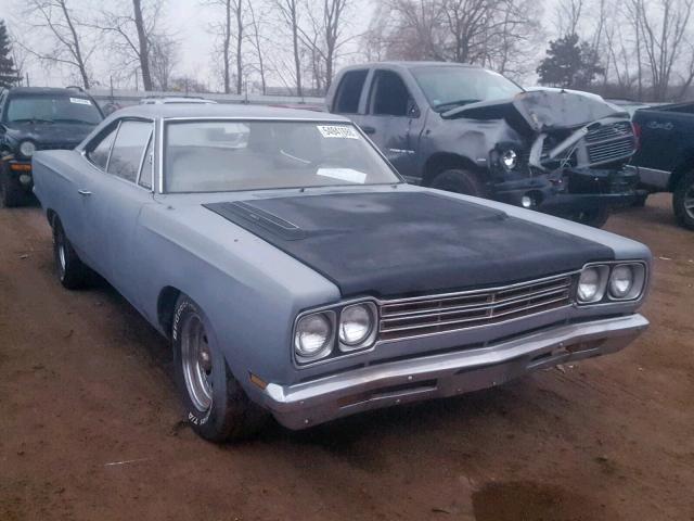 RM23H9A156698 - 1969 PLYMOUTH ROADRUNNER GRAY photo 1