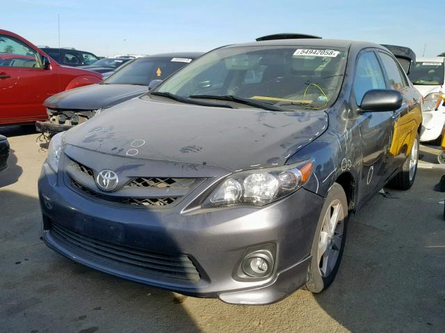 2T1BU4EE4BC680213 - 2011 TOYOTA COROLLA S GRAY photo 2