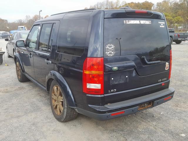 SALAK25499A496342 - 2009 LAND ROVER LR3 HSE BLUE photo 3