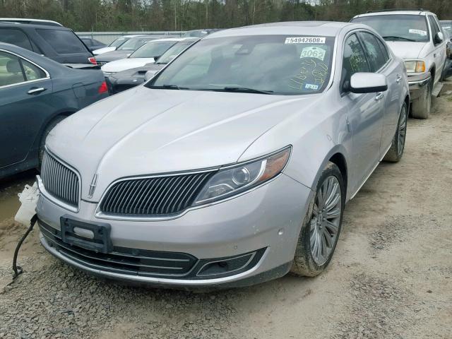 1LNHL9DK7DG602896 - 2013 LINCOLN MKS SILVER photo 2