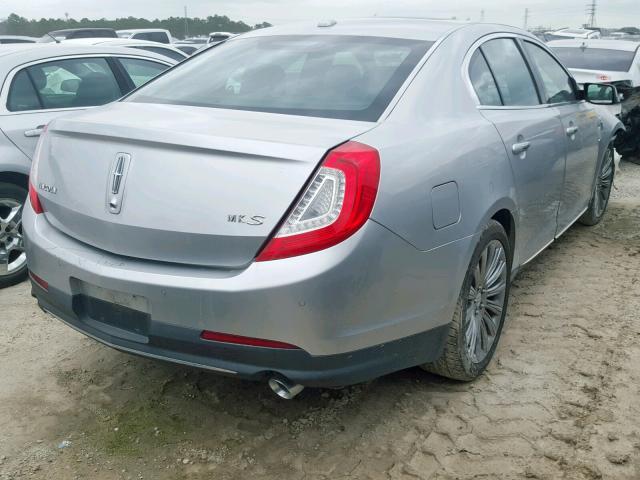 1LNHL9DK7DG602896 - 2013 LINCOLN MKS SILVER photo 4