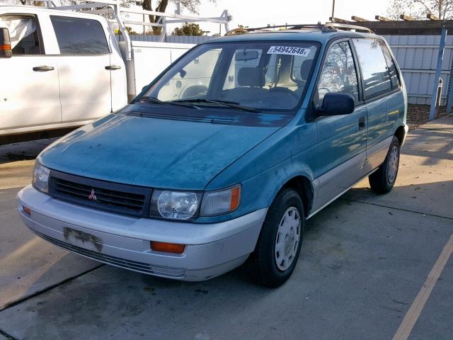 JA3CV40D1NZ019165 - 1992 MITSUBISHI EXPO LRV S TEAL photo 2