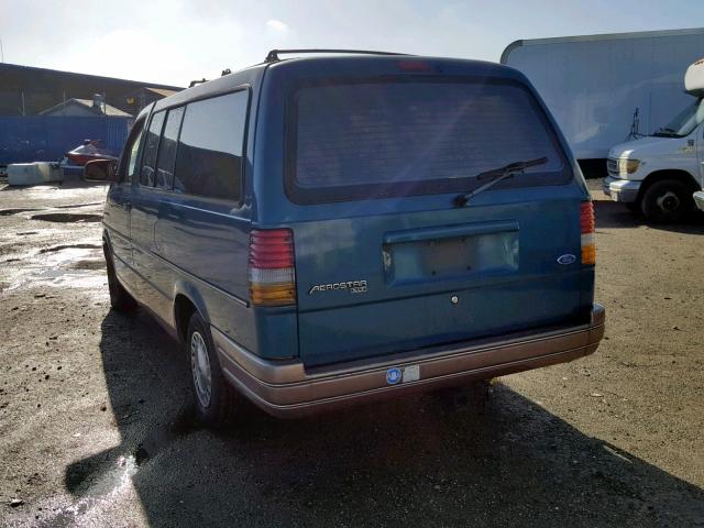 1FMDA41XXPZC36383 - 1993 FORD AEROSTAR GREEN photo 3