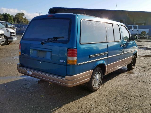 1FMDA41XXPZC36383 - 1993 FORD AEROSTAR GREEN photo 4