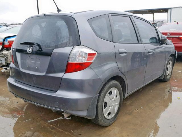 JHMGE8H31CC005609 - 2012 HONDA FIT GRAY photo 4