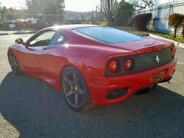 ZFFYU51A140137225 - 2004 FERRARI 360 MODENA RED photo 3