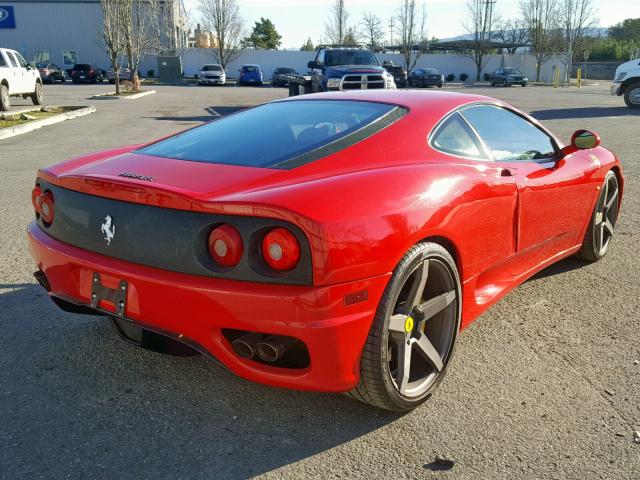 ZFFYU51A140137225 - 2004 FERRARI 360 MODENA RED photo 4