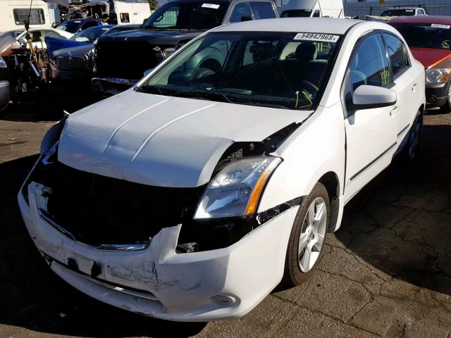 3N1AB6AP7BL653804 - 2011 NISSAN SENTRA 2.0 WHITE photo 2