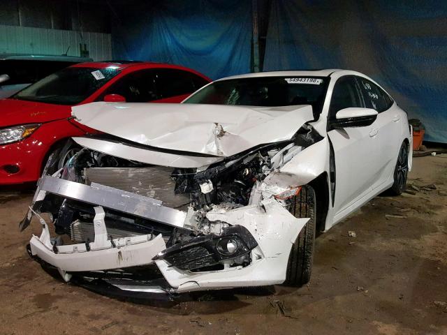 19XFC1F77HE027436 - 2017 HONDA CIVIC EXL WHITE photo 2