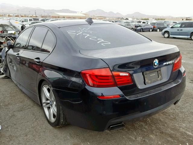 WBAFU9C53BC784831 - 2011 BMW 550 XI BLUE photo 3