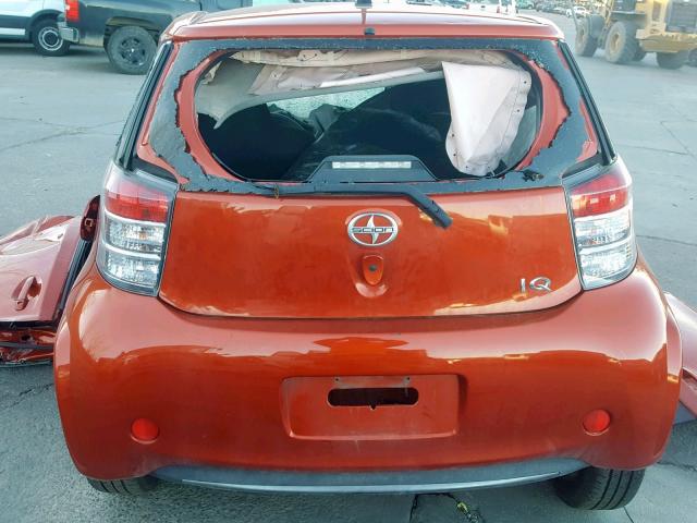 JTNJJXB07DJ022189 - 2013 TOYOTA SCION IQ ORANGE photo 6