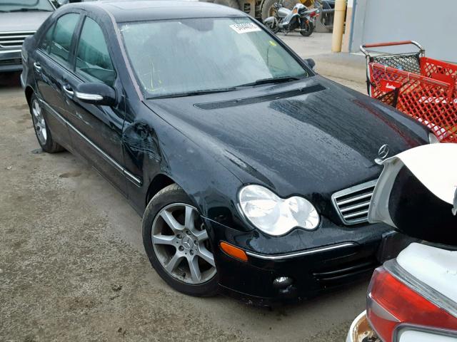 WDBRF92H67F892676 - 2007 MERCEDES-BENZ C 280 4MAT BLACK photo 1