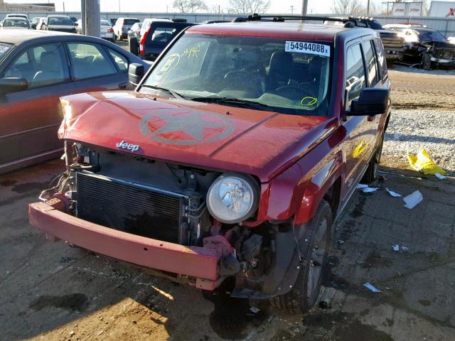 1C4NJPFAXED586038 - 2014 JEEP PATRIOT LA RED photo 2