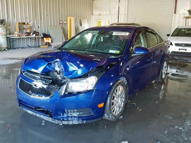 1G1PK5SC8C7347223 - 2012 CHEVROLET CRUZE ECO BLUE photo 2