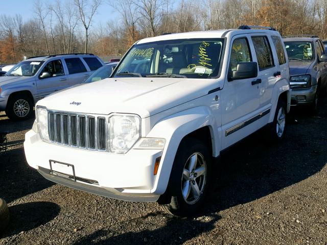 1J8GN58K88W240546 - 2008 JEEP LIBERTY LI WHITE photo 2