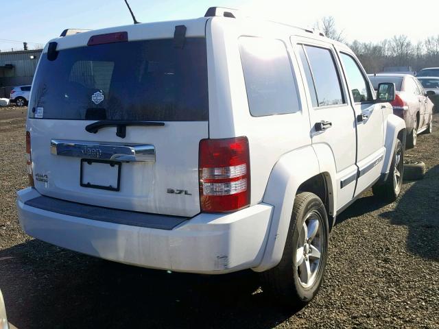 1J8GN58K88W240546 - 2008 JEEP LIBERTY LI WHITE photo 4