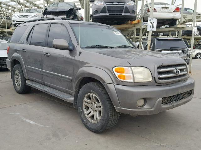 5TDBT48A83S181631 - 2003 TOYOTA SEQUOIA LI GRAY photo 1