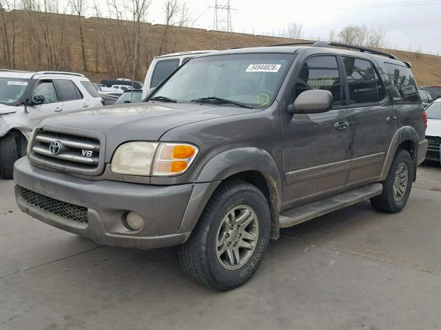 5TDBT48A83S181631 - 2003 TOYOTA SEQUOIA LI GRAY photo 2