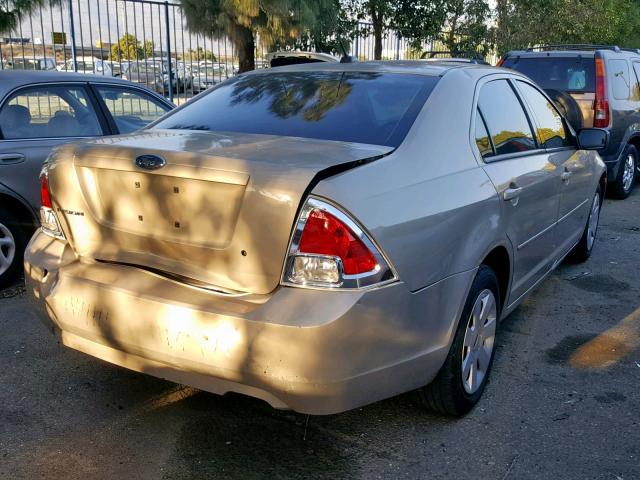 3FAHP06Z27R203976 - 2007 FORD FUSION S BEIGE photo 4