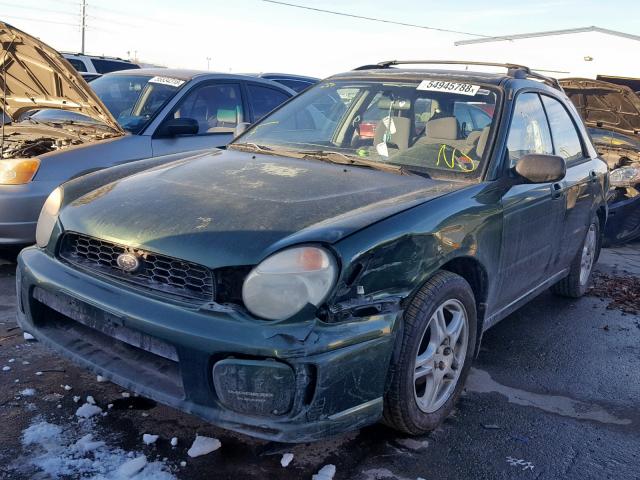 JF1GG65502G815073 - 2002 SUBARU IMPREZA TS GREEN photo 2