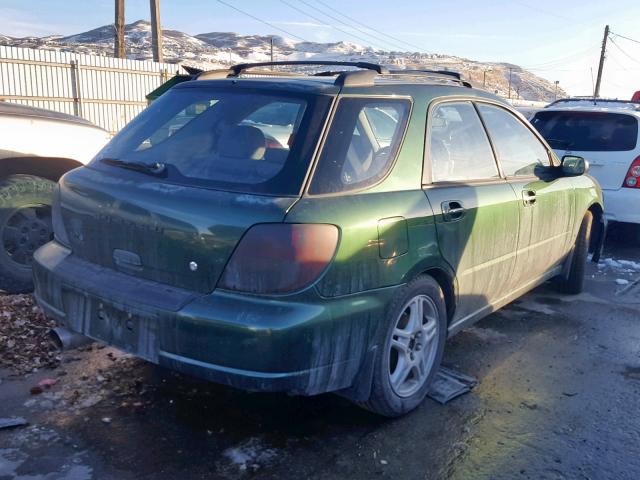 JF1GG65502G815073 - 2002 SUBARU IMPREZA TS GREEN photo 4