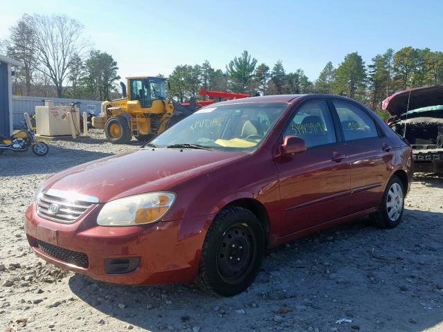 KNAFE122775393375 - 2007 KIA SPECTRA EX RED photo 2