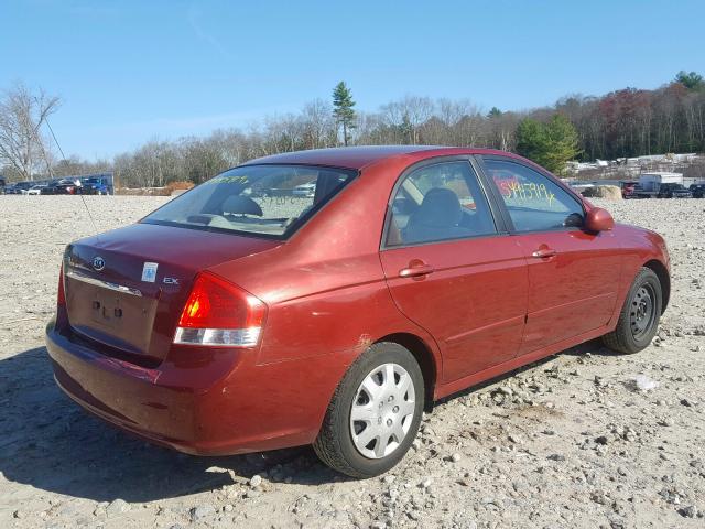 KNAFE122775393375 - 2007 KIA SPECTRA EX RED photo 4